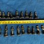 18 Vintage metal chess pieces Image 6