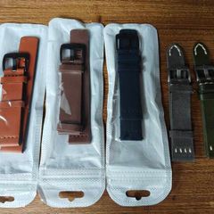 Leather watch strap 20mm