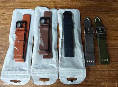 Leather watch strap 20mm