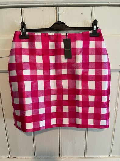 Warehouse pink & white skirt