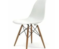 Eames style dining chair white