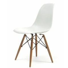 Eames style dining chair white