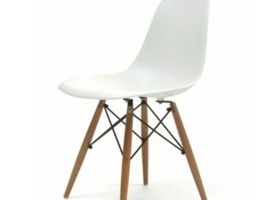 Eames style dining chair white