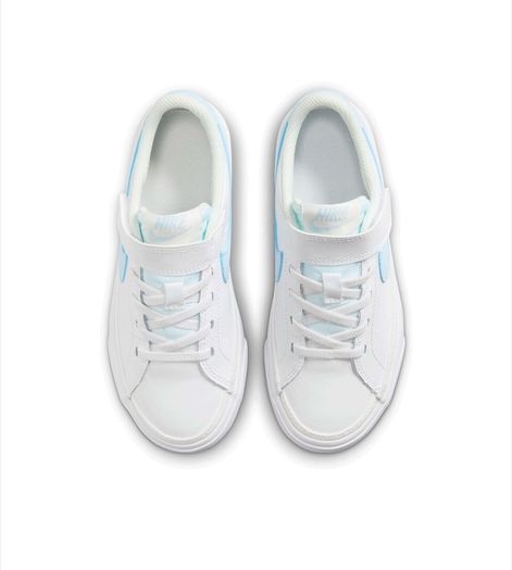 Nike Court Legacy Shoes White Blue Tint Kids