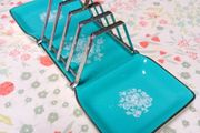 Vintage Chrome and Ceramic 1950s Toast Rack