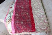 Patchwork  Style Multi Coloured  Double Bed Throw.  S. 200cm x 180cm