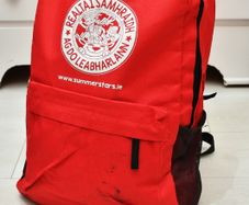 Red backpack