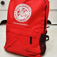 Red backpack