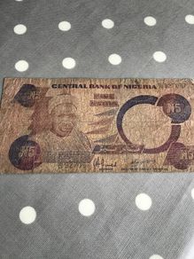 Rare Old Banknote- Nigeria 5 Naira