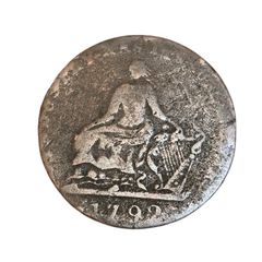 1792 Half-Penny Token Pro Bono Publico Irish Industry Has its sure reward Coin