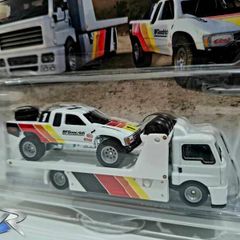 Hotwheels Toyota Off Road Truck with Fleet Street transporter.