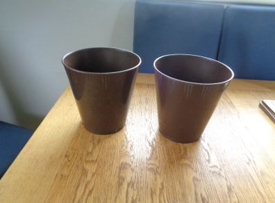 Plastic Dust Bins x 2 for  Sale