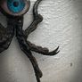 Protective Raven Claws Soldered with a Prosthetic Blue Eye Talisman Image 4