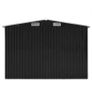 Garden Shed 257x489x181 cm Metal Anthracite Image 2