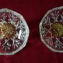 Killarney Crystal Cut Crystal Glass Happy Anniversary Lidded Jewelry Dish / Bowl With 22 Carat Gold Cover Handle and Footed Base Finishing Made In Ireland Image 6