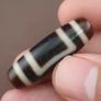Antique Hiamalayn Tibetan circle & Square Eyes Agate Dzi Bead Amulet Pendant Image 10