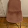 Pink Sued Chair Image 3