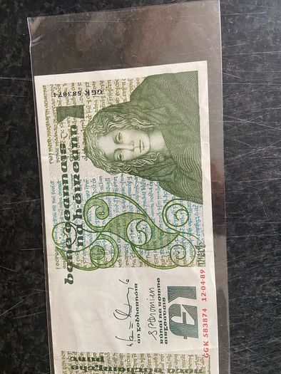 1 pound 1989 note