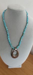 Sterling silver turquoise necklace