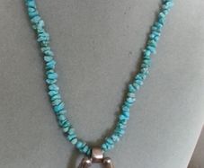 Sterling silver turquoise necklace