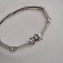 Bracelet sterling silver 925 clear stone size 19cm very good condition Image 8