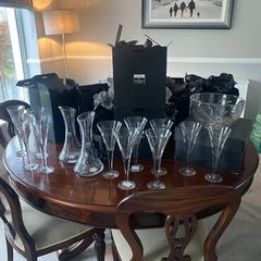 John Rocha geo incline goblets  and carafes