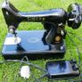 Vintage Singer  Electric Sewing Machine 1950s -Classic Black Enamel (still works) Image 2