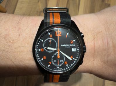 Hamilton Khaki Aviation Pilot Pioneer Chrono Quartz