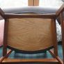 A pair of mid-century teak Danish dining chairs Image 8