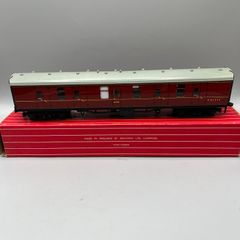 Hornby Dublo 4075 Passenger Brake Van (BR) 2/3 Rail, Boxed, E81312