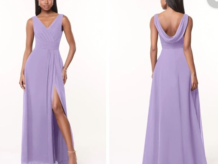 Bridesmaid dress lilac