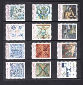 1983-85 Portugal 5 Centuries of Tiles in Portugal Commemorative Stamps Mint Never Hinged (MNH).