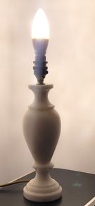 white marble lamp