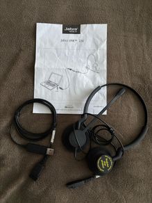 Jabra LINK 230 Headset with USB to QD adapter - new