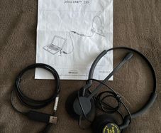 Jabra LINK 230 Headset with USB to QD adapter - new