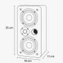 Dynavoice Magic LCR-4 Speakers (White) Image 2
