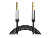 New 1m Metal AUX 3.5mm Jack Male to Jack Male Audio Lead Radio Cord Cable #999