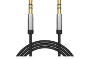 New 1m Metal AUX 3.5mm Jack Male to Jack Male Audio Lead Radio Cord Cable #999