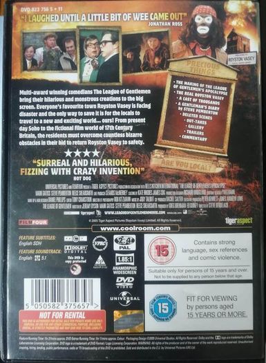 The League of Gentlemen's Apocalypse [2005] Mark Gatiss, Steve Pemberton & Reece Shearsmith [1x DVD Movie]