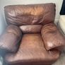 Used 5 Seat Leather Living Room Set Image 2