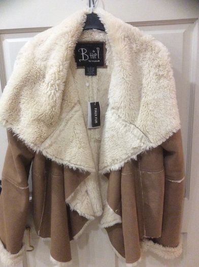 Beautiful tan fur lined jacket