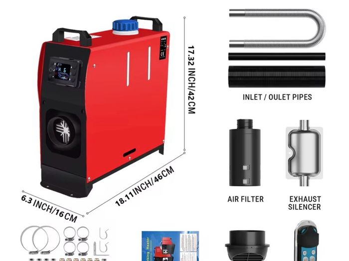 Diesel Air Heater 5-8KW 12/24V Parking Heater Saving Fuel&Efficient with Digital Monitor Car heater for Trucks Boat Van Car