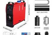 All in one 8KW Diesel Heater 12V/24V/240V, Bluetooth, LCD, Auto Start-Stop, 1.5m Cord, High Altitude Mode for RV Camping Tent