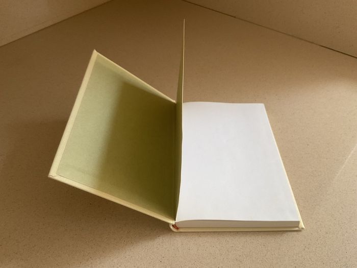 Hardcover clothbound notebook