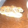 Solid Porcelain Miniature Figurines of Tiger, Poodle and a Seated Panda, possibly from Japan, in good condition, postage available or collection Image 3