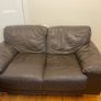two 2 seater leather couches Image 2