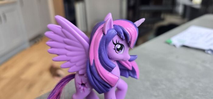 Princess Twilight Sparkle Vinyl (missing gem) Equestria Girls Plaid Design Brushable Tail MLP G4 My Little Pony