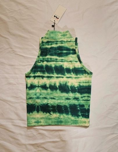 Fila Green Tie Dye Mini Sports/Gym/Casual Crop Top RRP 45E