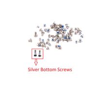 For iPhone 7 4.7" Full Complete Screw Set Repair Fix With 2 Silver Bottom Screws - FHT24IPFC