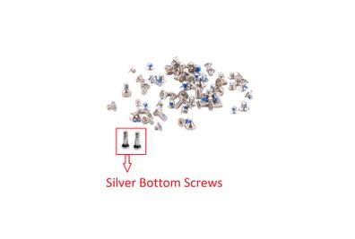 For iPhone 7 4.7" Full Complete Screw Set Repair Fix With 2 Silver Bottom Screws - FHT24IPFC